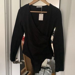 NWT wrapping sleeve body suit